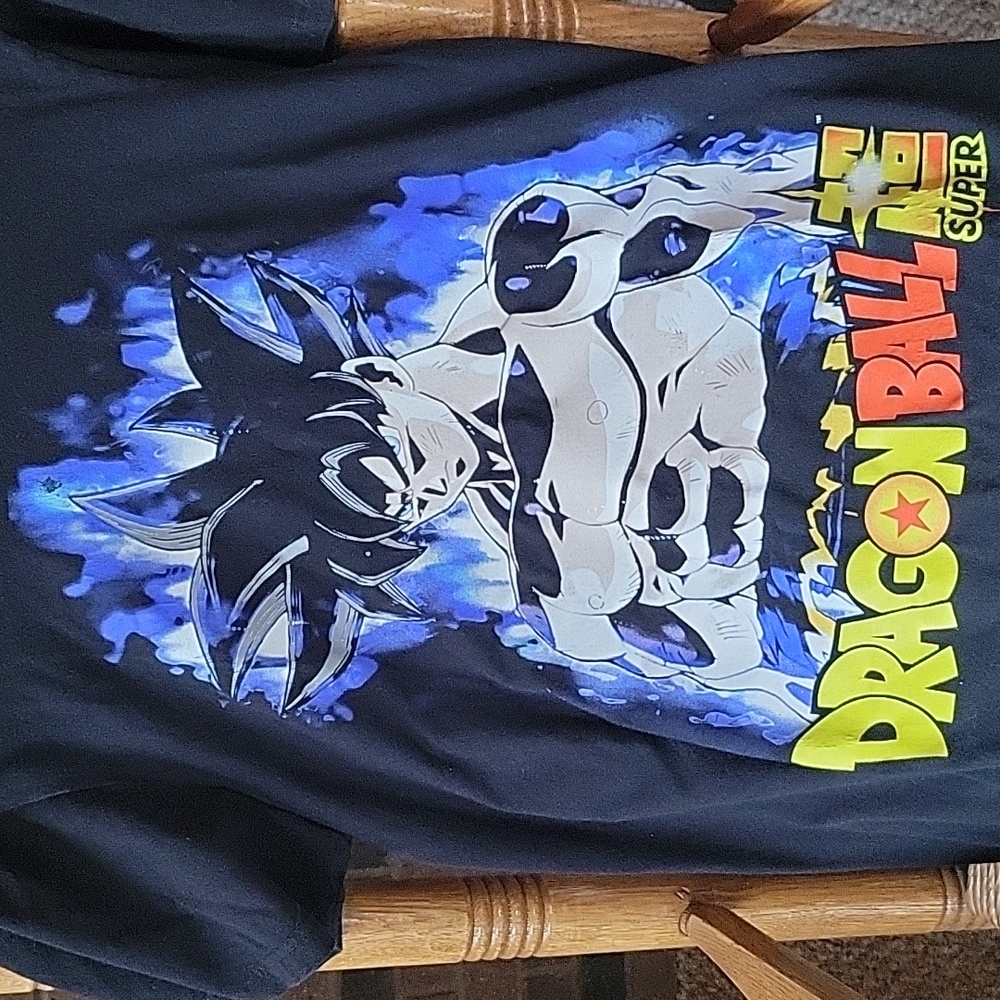 Dragon Ball Z Goku Kanji graphic black t-shirt,  size S